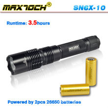 Maxtoch SN6X-10 300m Bright Bettery 26650 Charger LED Flashlight